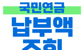 국민연금 납부액 조회, 예상수령액은?